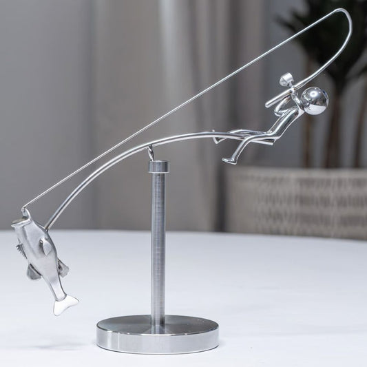 The Fisherman Balancing Sculpture