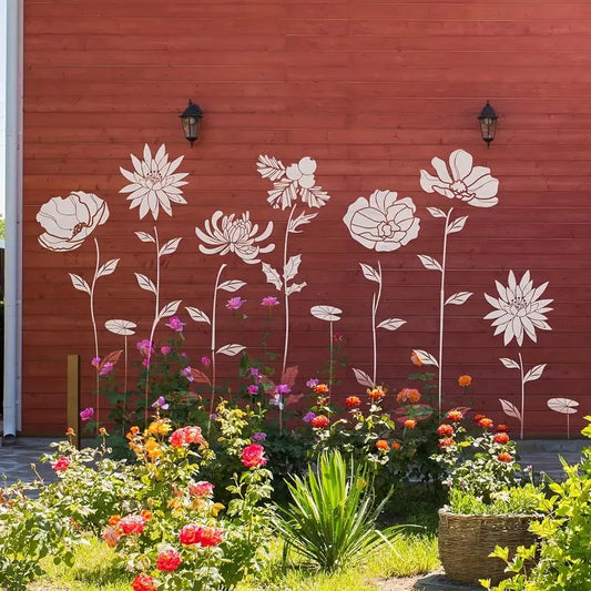 Blooming Flowers Garden Stencils - DIY Decoration
