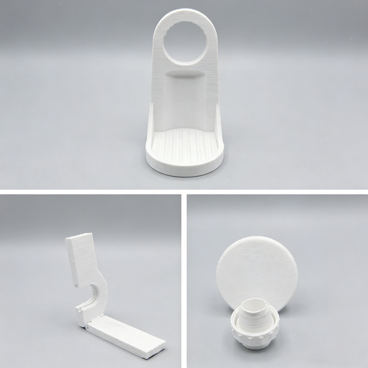 3-in-1 Laundry Detergent Station - Drip Catcher, Cup Holder & Easy-Press Lever - No More Mess!