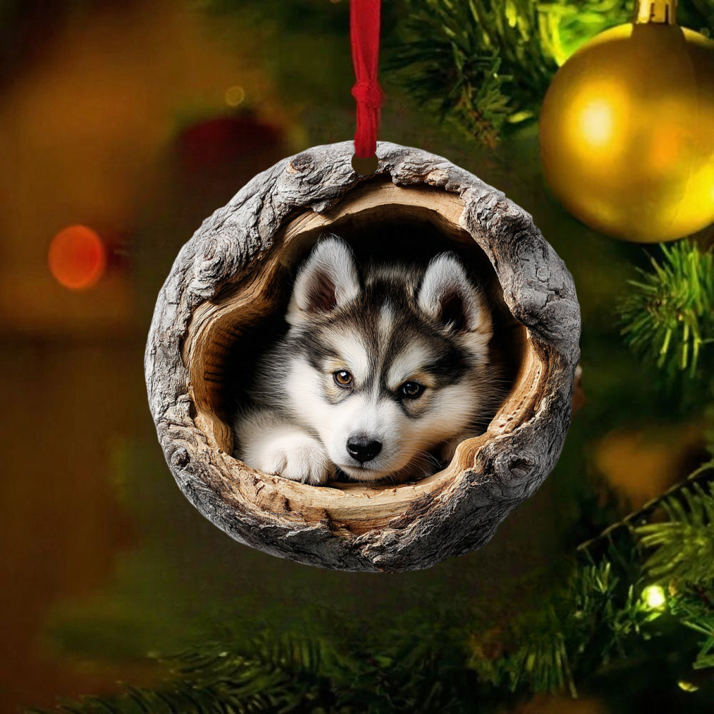 Husky Dog - Animal Christmas Ornament CH205
