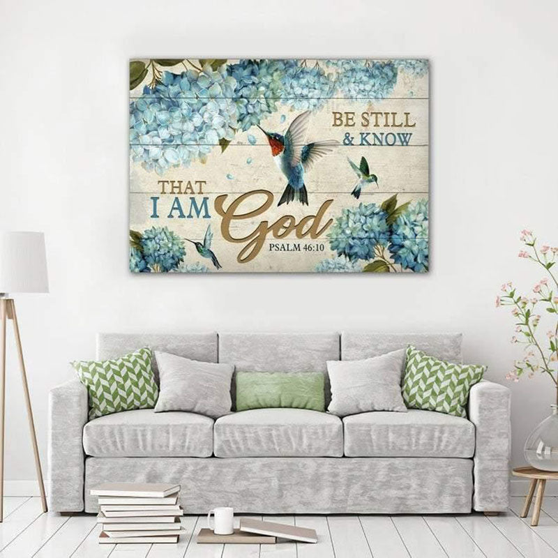 Be Still And Know That I Am God - D376 - Gallery Wrapped Canvas Prints