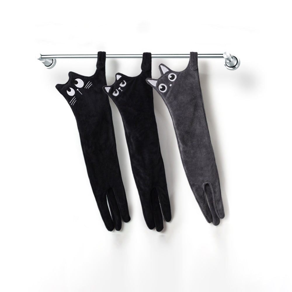 Adorable Cat Hand Towels - Rolling Eyes