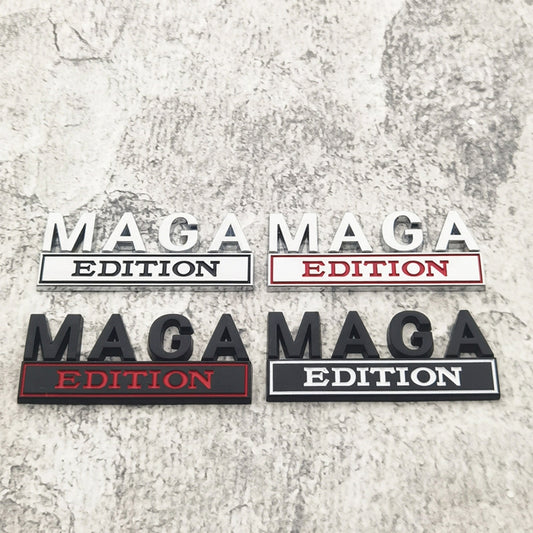 Maga Edition - Emblem Sticker Badge, Funny Decals for Car, Truck, SUV, Motorcycle - TE013
