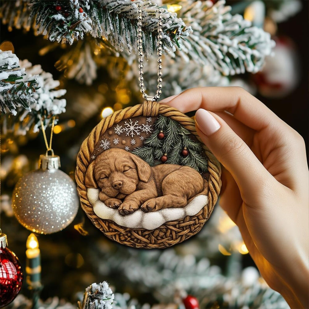 Chesapeake Bay Retriever In Mini Baskets Ornament - MB043