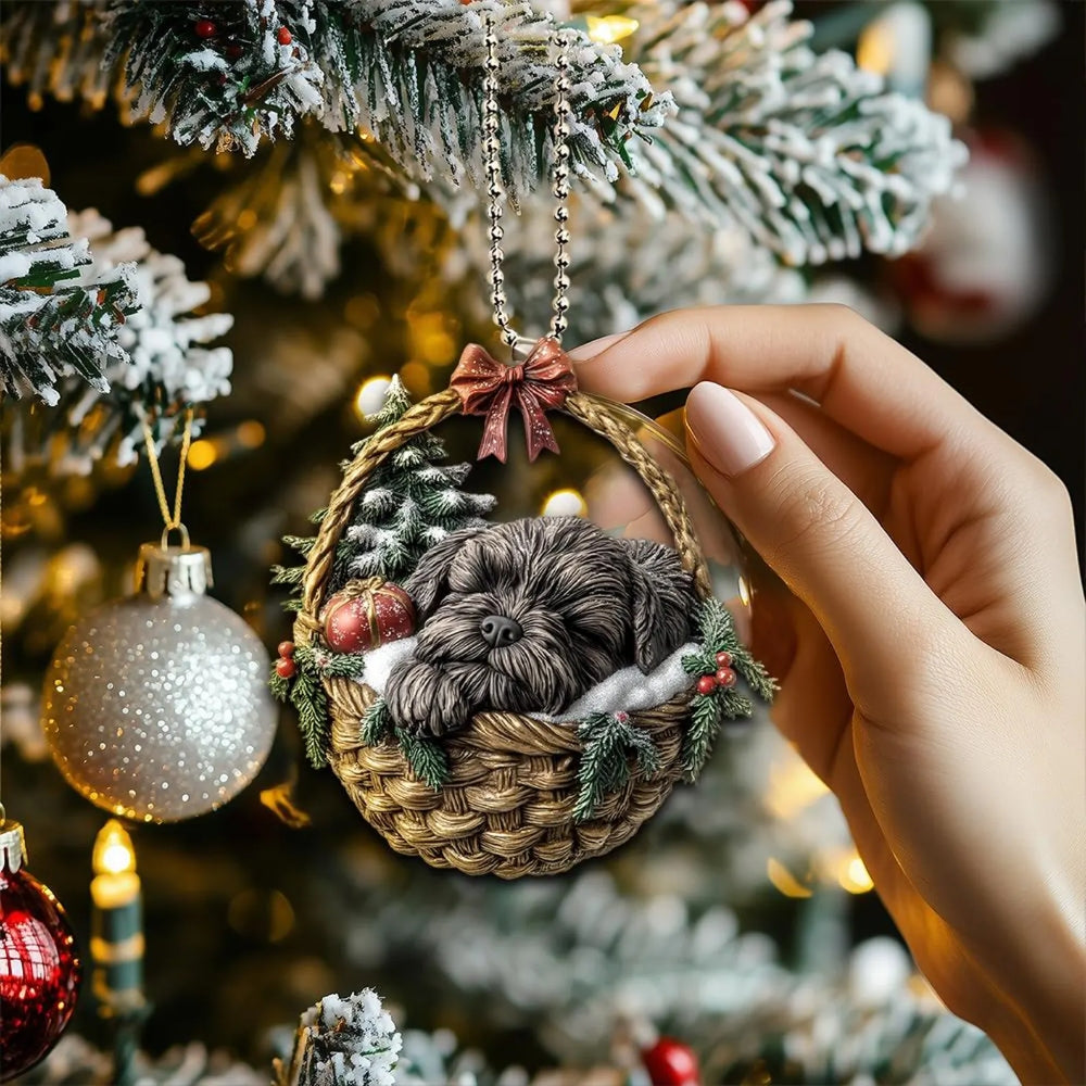 Bouvier Des Flandres In Mini Baskets Ornament - MB044