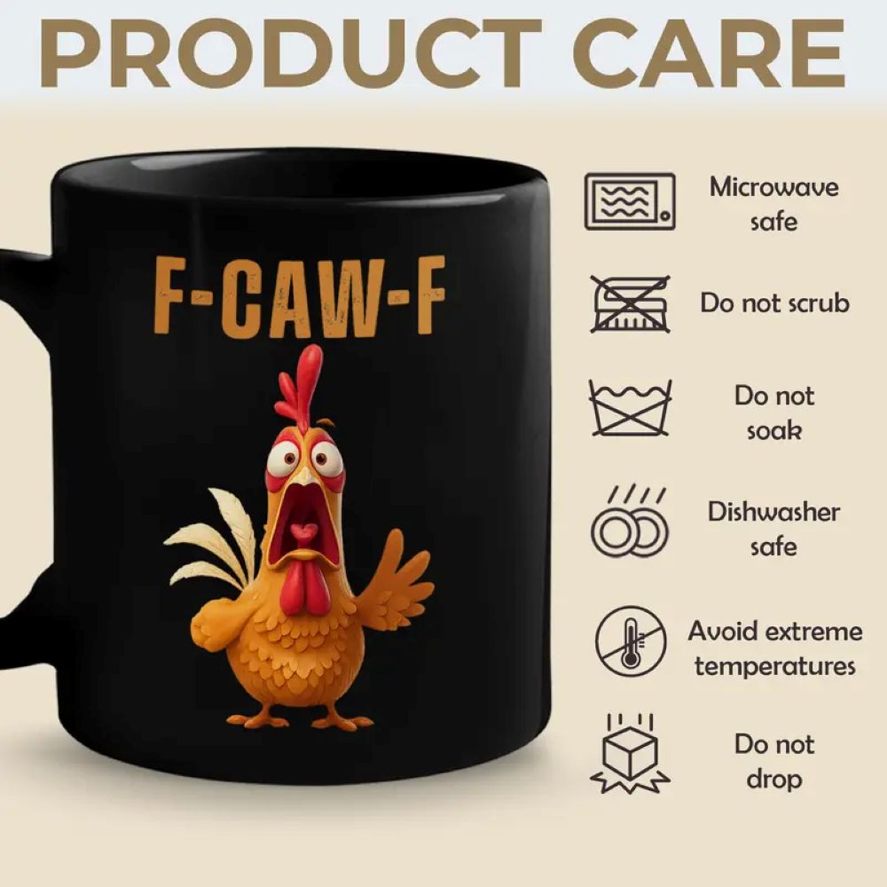 F-Caw-F Funny Chicken Coffee Mug