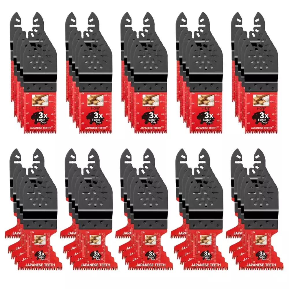 50-piece set of oscillating multitool saw blades