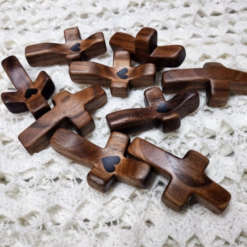 Handmade Wooden Cross My Heart