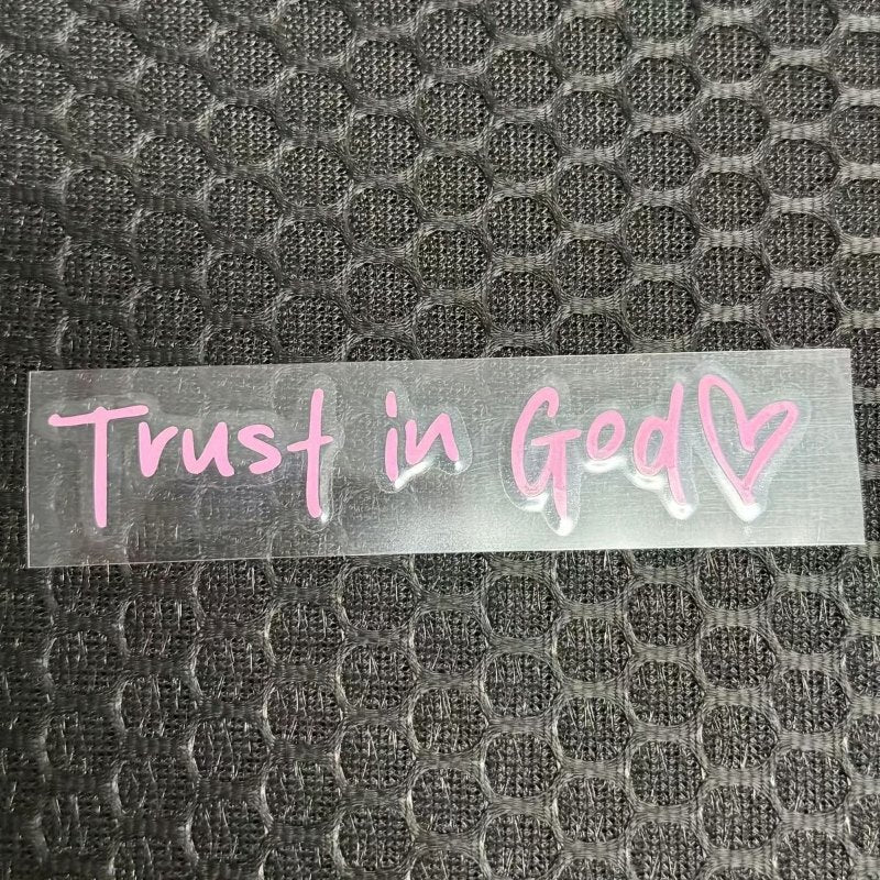 Trust in God Car Rearview Mirror Sticker - 2pcs