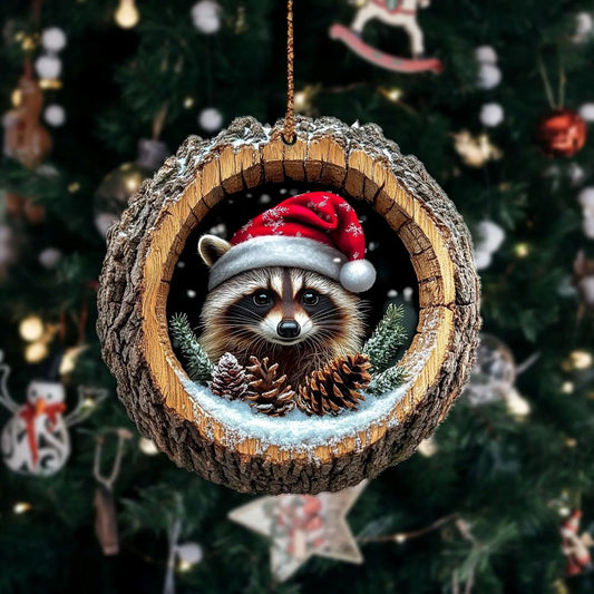 Raccoon - Animal Christmas Ornament CH078
