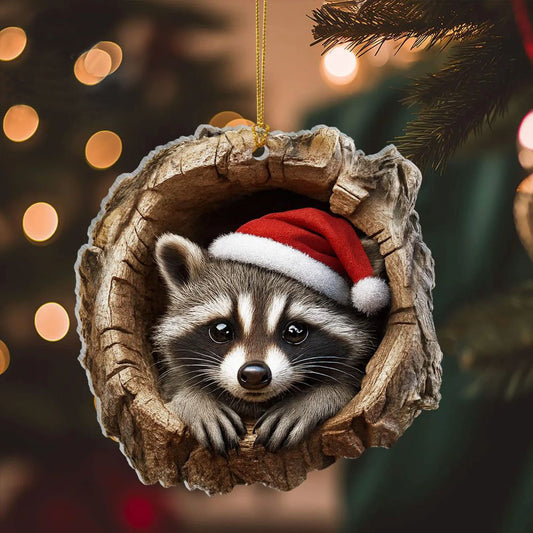 Raccoon - Animal Christmas Ornament CH079