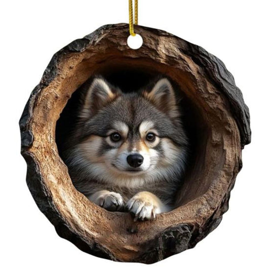 Wolf - Animal Christmas Ornament CH106