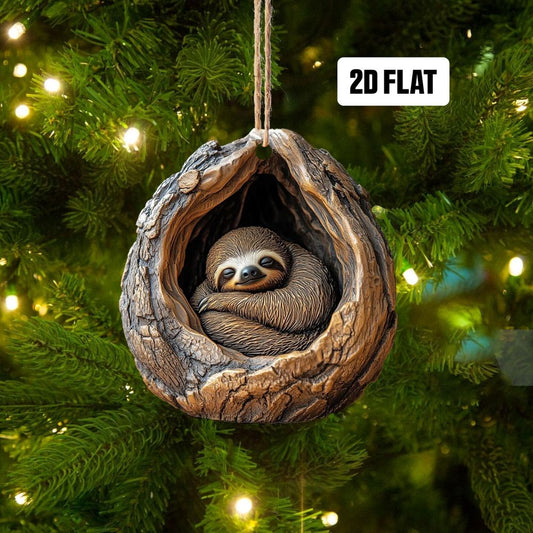Sloth - Animal Christmas Ornament CH115