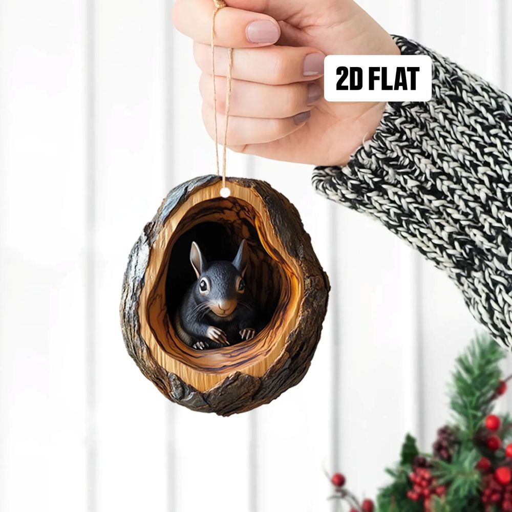 Squirrel - Animal Christmas Ornament CH117