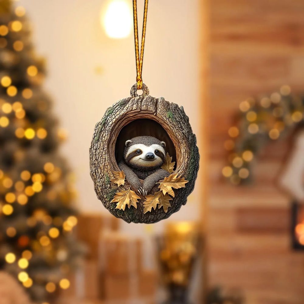 Sloth - Animal Christmas Ornament CH141