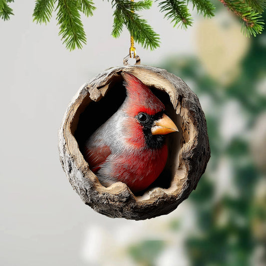 Red Cardinal - Animal Christmas Ornament CH163