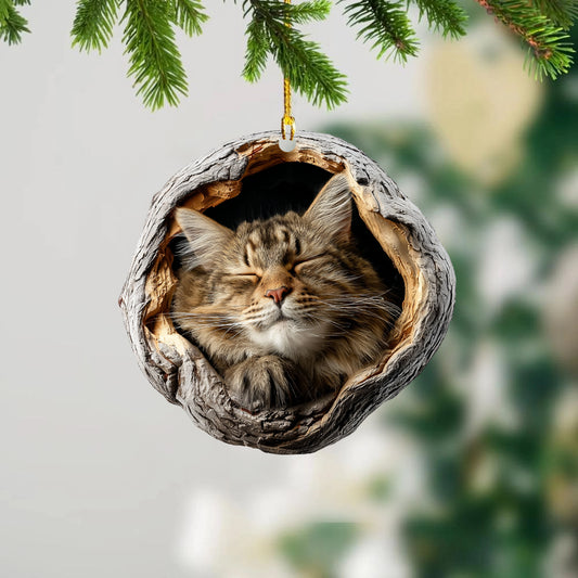 Maine Coon Cat - Animal Christmas Ornament CH249
