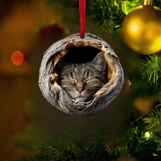 Tabby Cat - Animal Christmas Ornament CH264