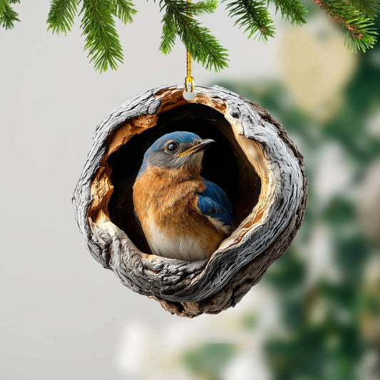 Eastern Bluebird - Animal Christmas Ornament CH283