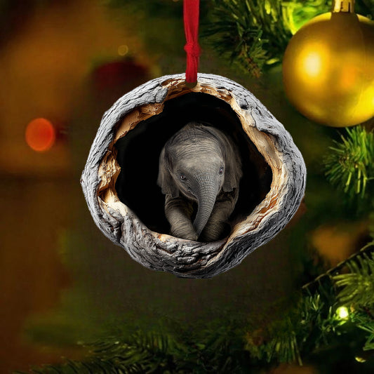 Elephant - Animal Christmas Ornament CH284
