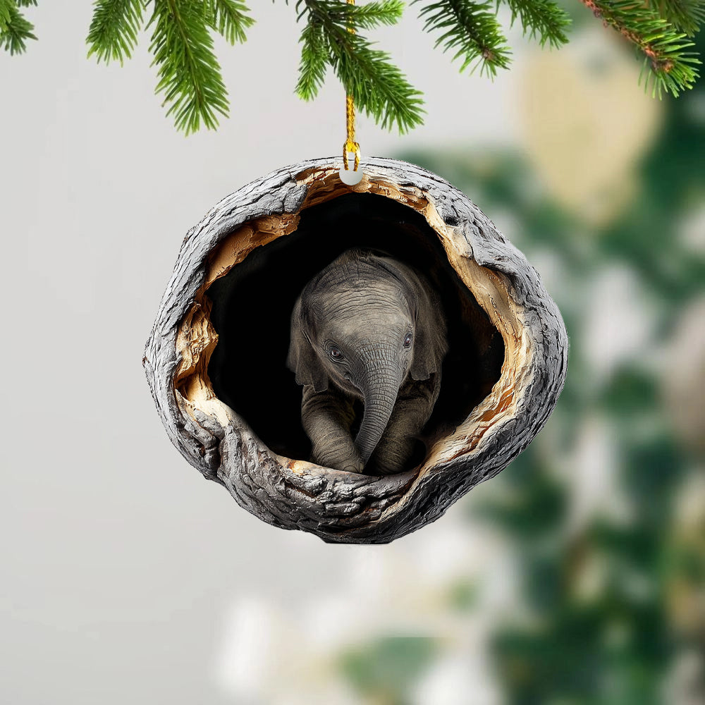 Elephant - Animal Christmas Ornament CH284