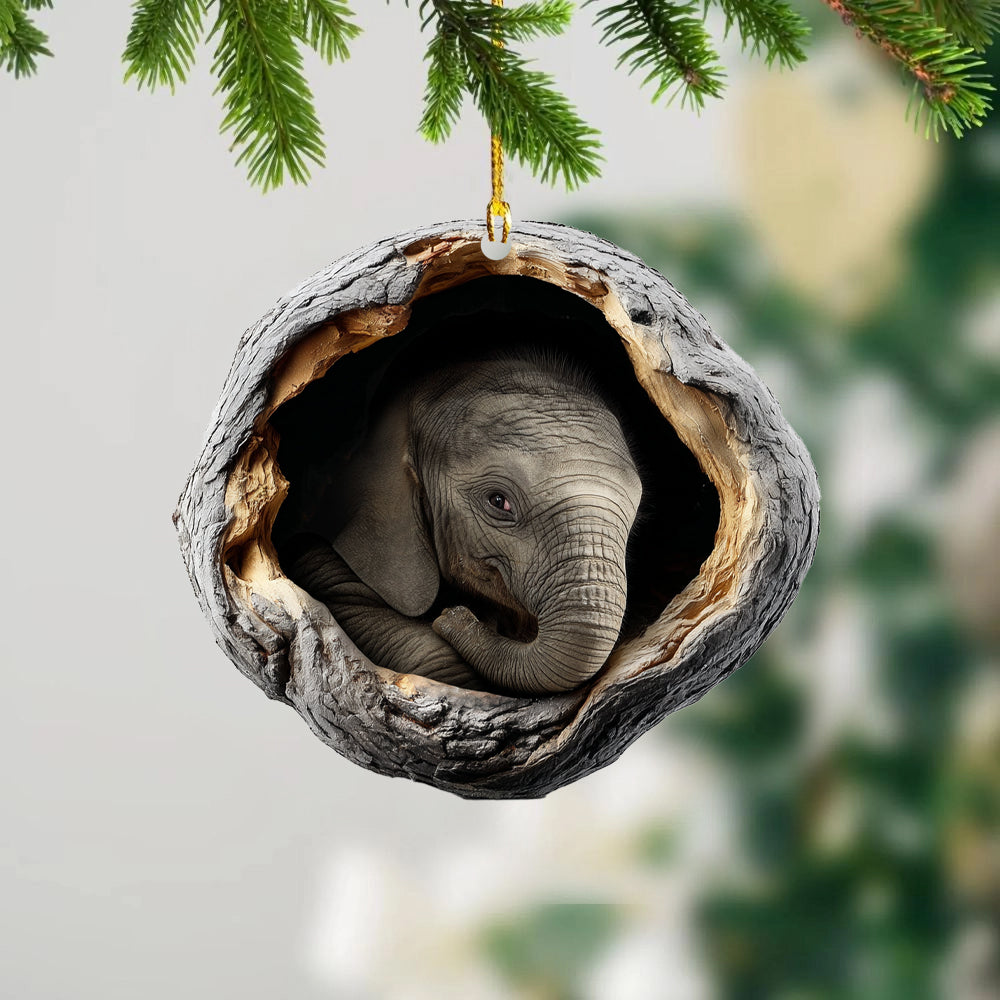 Elephant - Animal Christmas Ornament CH287