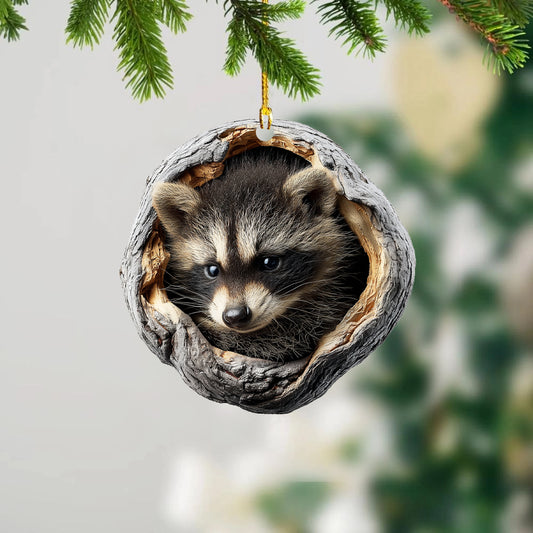 Raccoon - Animal Christmas Ornament CH313