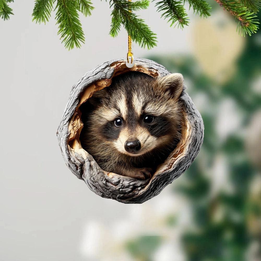 Raccoon - Animal Christmas Ornament CH314