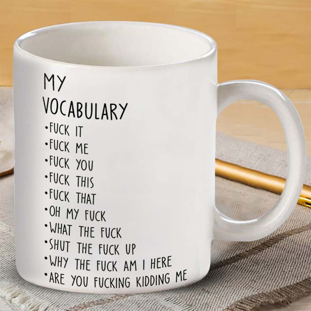 Funny Mug - Vocabulary - Personalized Coffee Mug