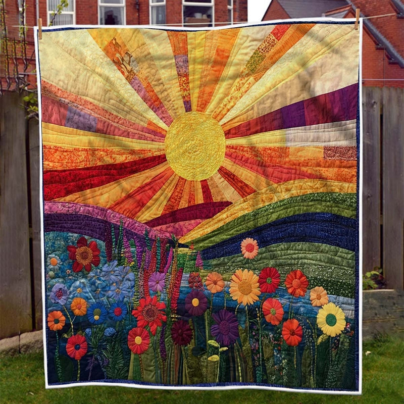 Blossoms in the Sun Blanket - H207 - Premium Blanket