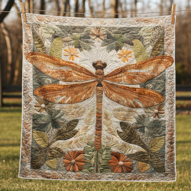 Vintage Dragonfly Dream Blanket - H291 - Premium Blanket