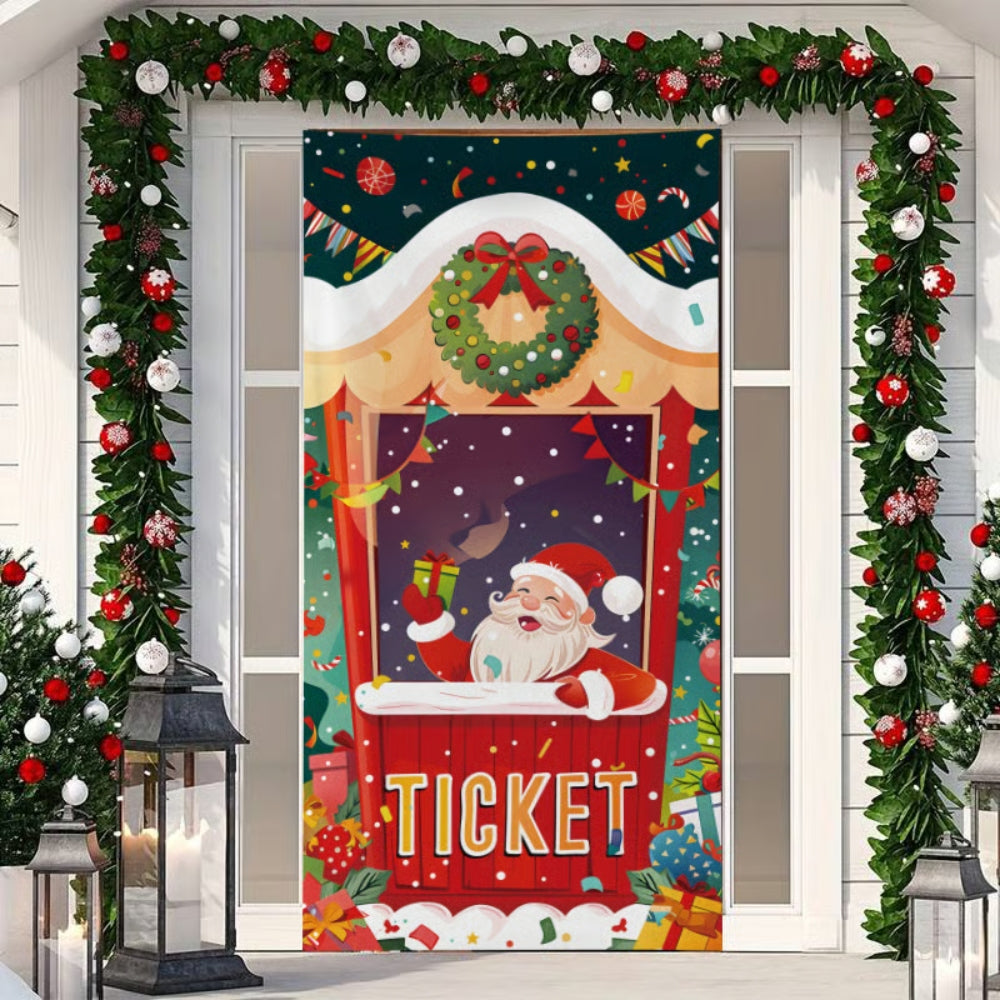 Christmas Front Door Decoration - Santa - H515