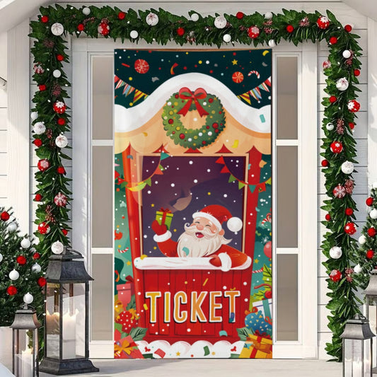 Christmas Front Door Decoration - Santa - H515