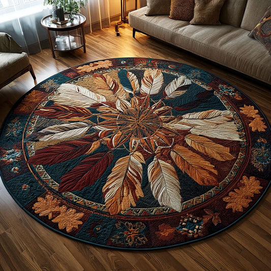 Feathered Dream Round Rug - H562
