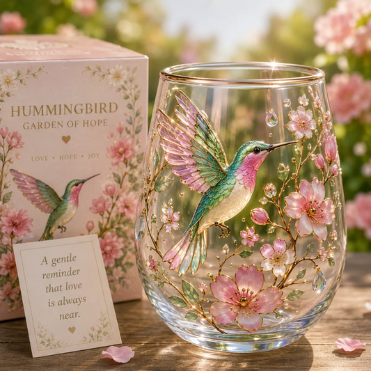 2026 Hummingbird Morning Bliss Glass Tea Cup