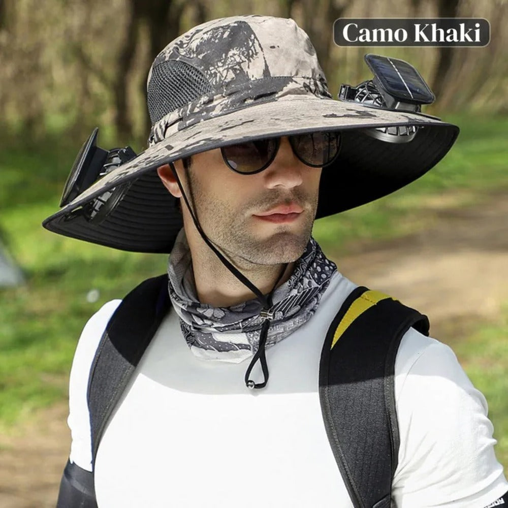 Solar Cooling Sun Hat – Portable Fan Cap