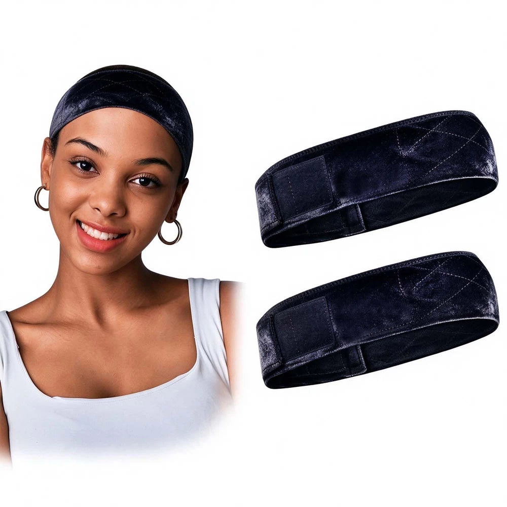 Navy blue adjustable wig grip band