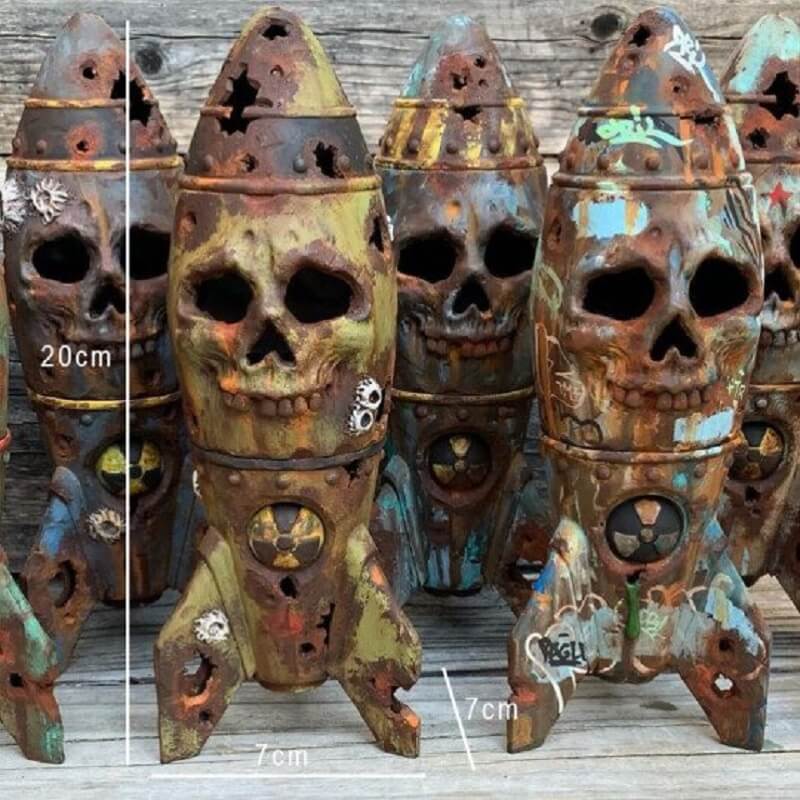 The Skull Bomb - Small Nuclear Warhead Decor