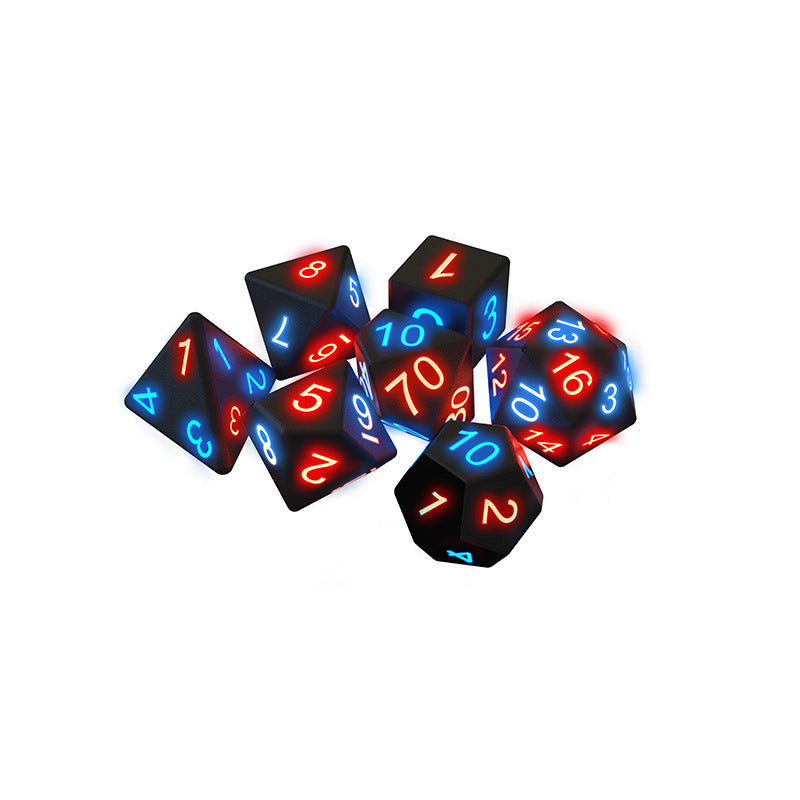 Awesome board game Glowing dice 7 PCS