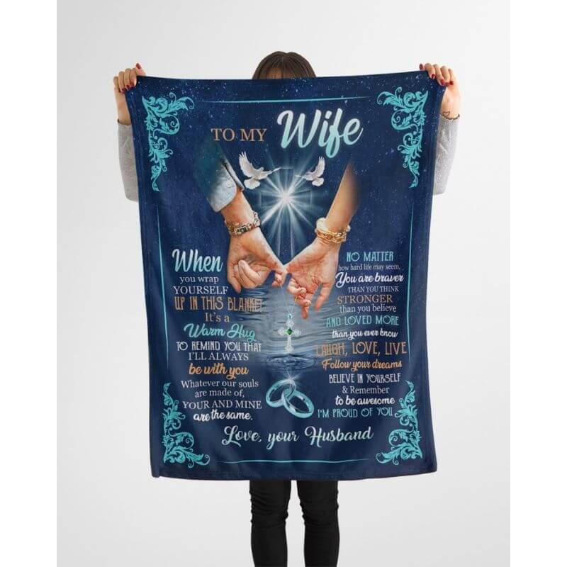 To My Wife - Husband A311 - Premium Blanket