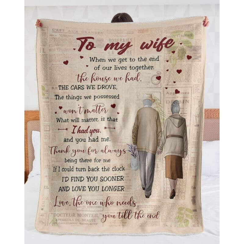 To My Wife - From Husband - Coupleblanket - A359 - Premium Blanket