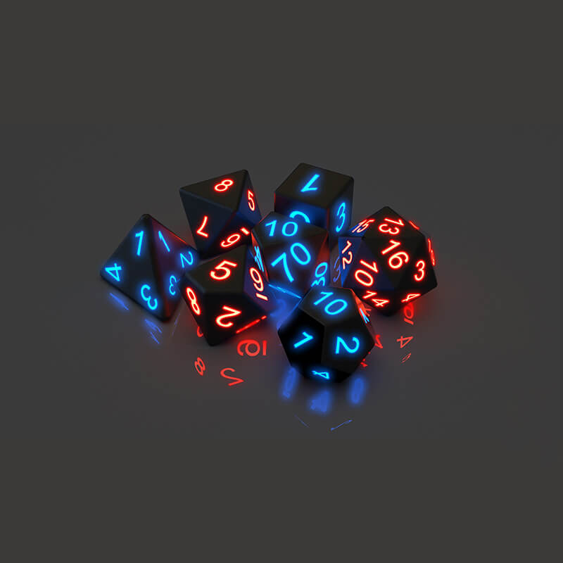 LED Flash Dice Set