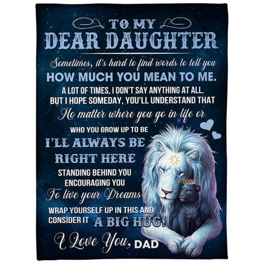 To My Daughter- From Dad - BearBlanket - A360 - Premium Blanket