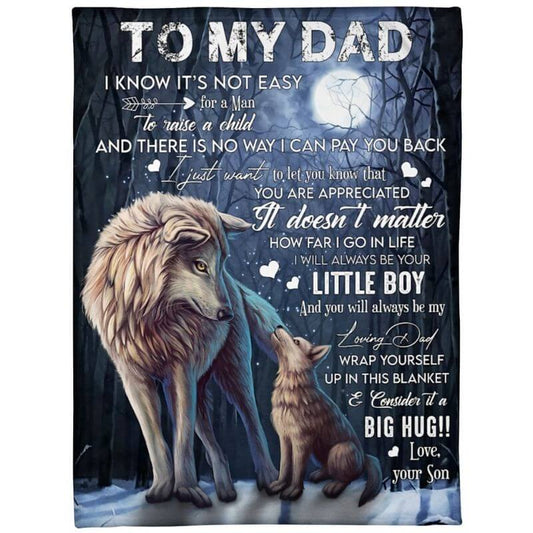 To My Dad - From Son - A371 - Premium Blanket