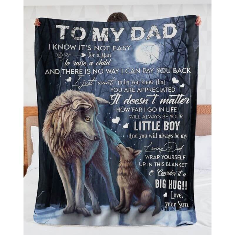 To My Dad - From Son - A371 - Premium Blanket