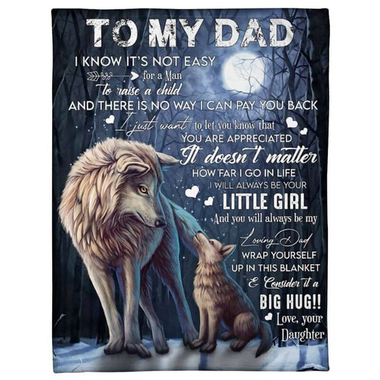 To My Dad - From Daughter - A371 - Premium Blanket