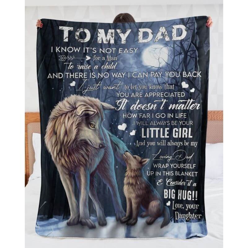 To My Dad - From Daughter - A371 - Premium Blanket