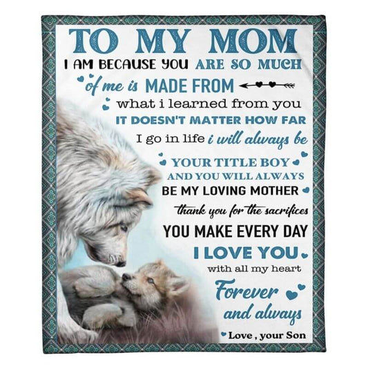 To My Mom - From Son - A372 - Premium Blanket