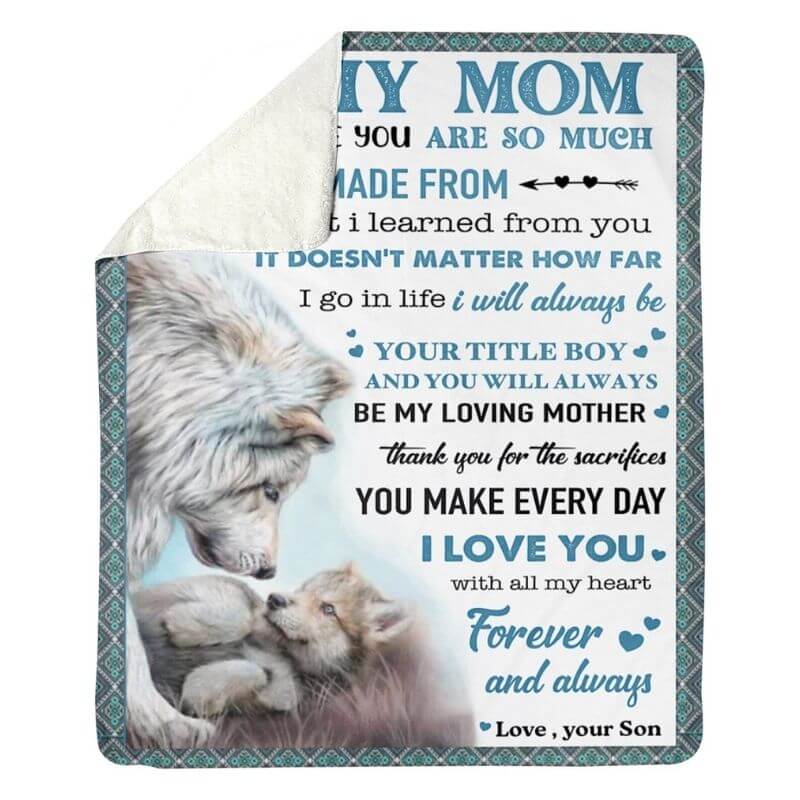 To My Mom - From Son - A372 - Premium Blanket