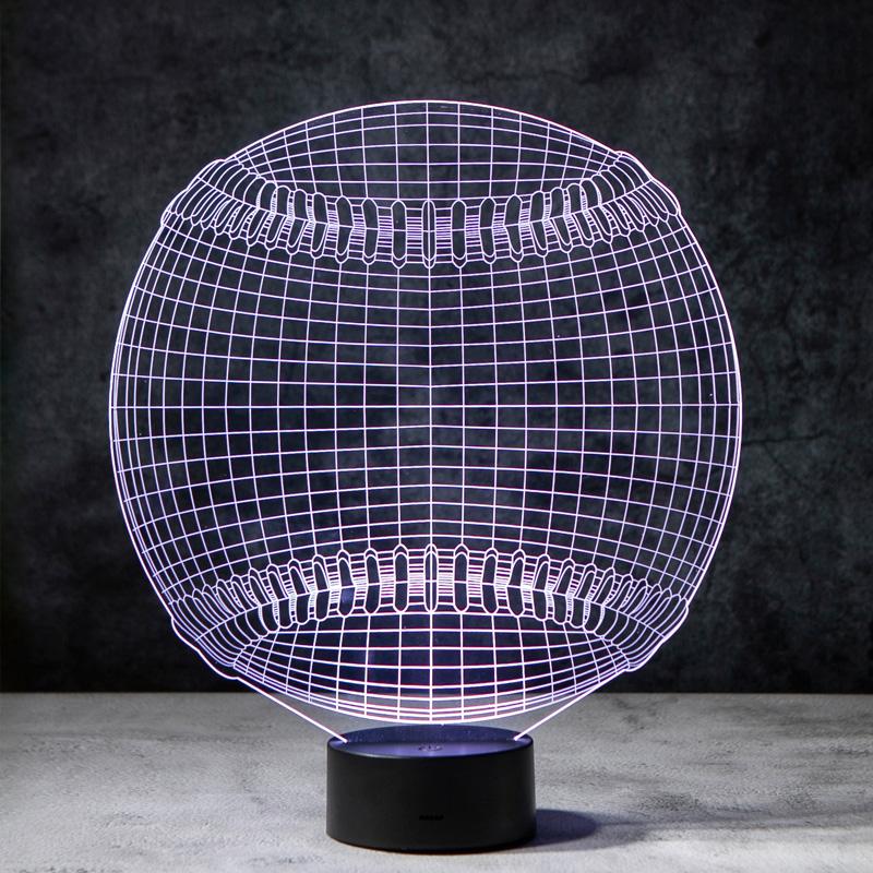 Baseball 3D Illusion Lamp
